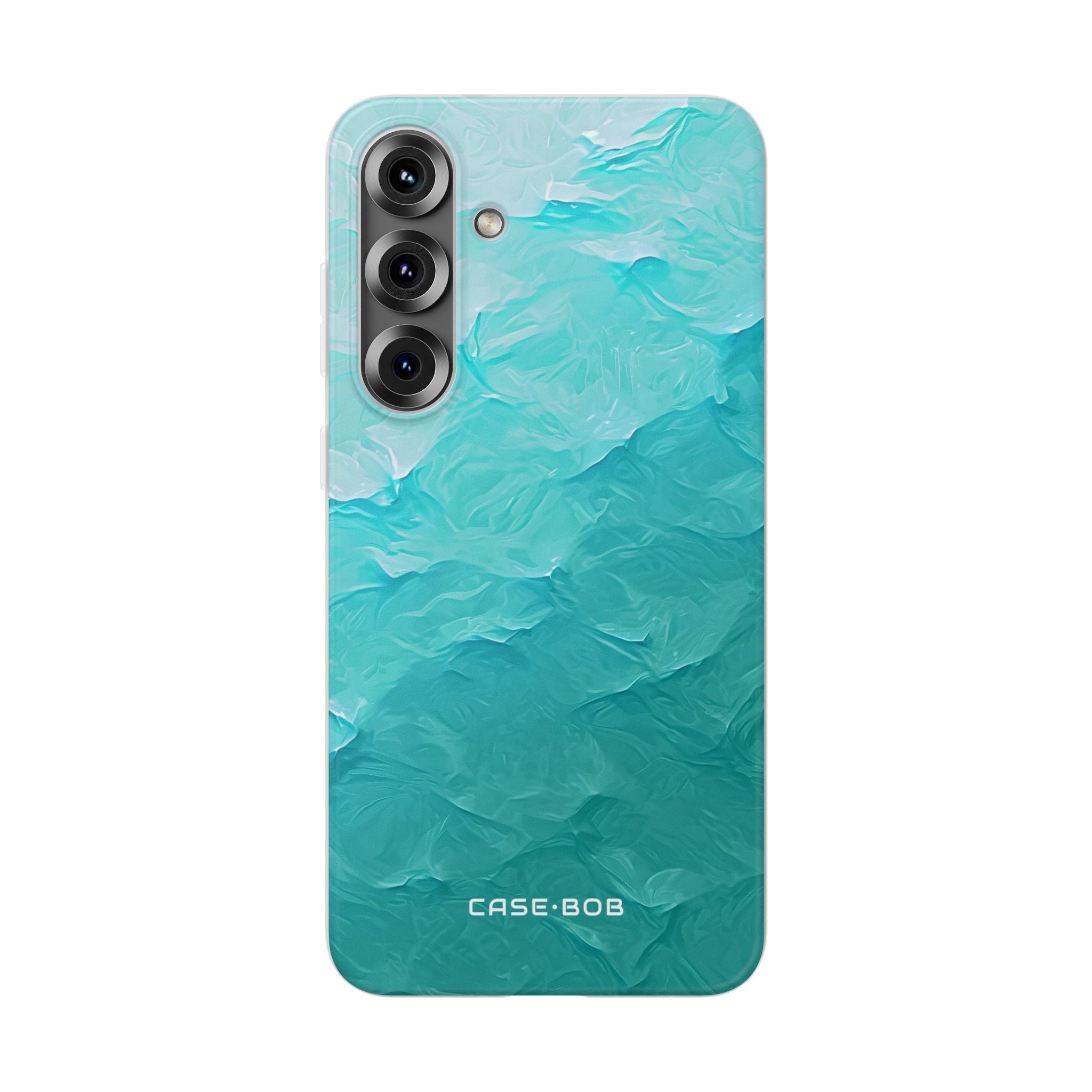 Teal Brushwaves Samsung S25 Plus Case - Soft