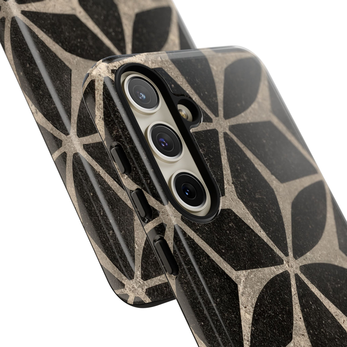 Concrete Mosaic Star · Tough Phone Case for Samsung · Black