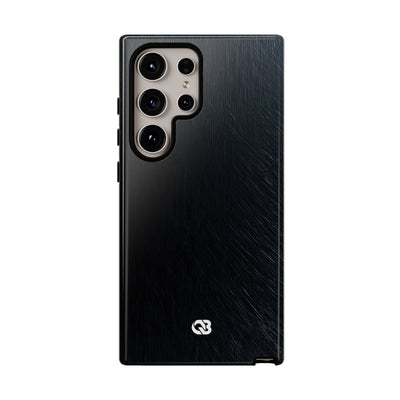Brushed Obsidian Steel · Tough Phone Case for Samsung · Black