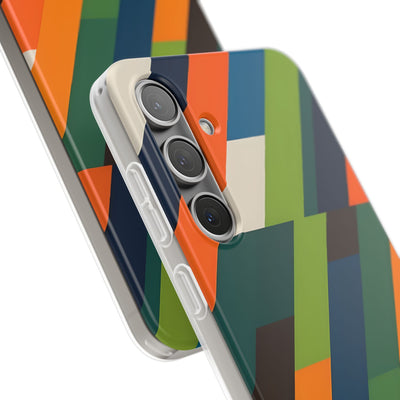 Angled Retro Mosaic · Soft Custodia per Samsung