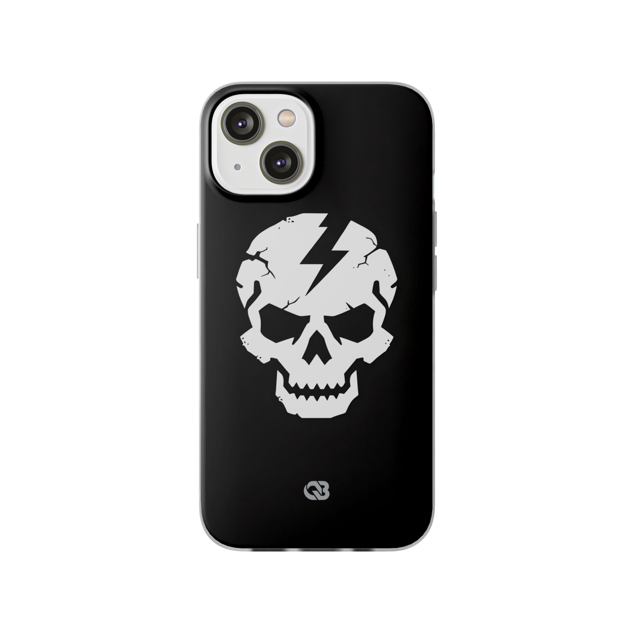 Shattered Bolt Skull · Soft Phone Case for iPhone