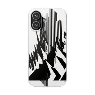White Lite Phone Case for iPhone - Shattered Vector Spire