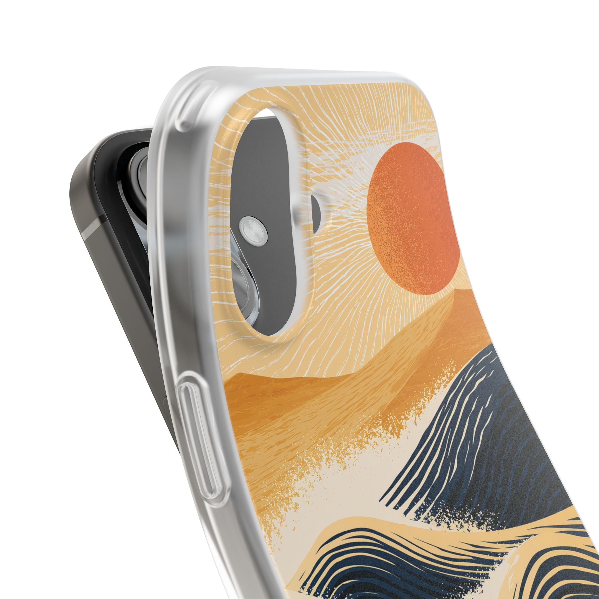 Blue Lite Phone Case for iPhone - Kyoto Cresting Tide