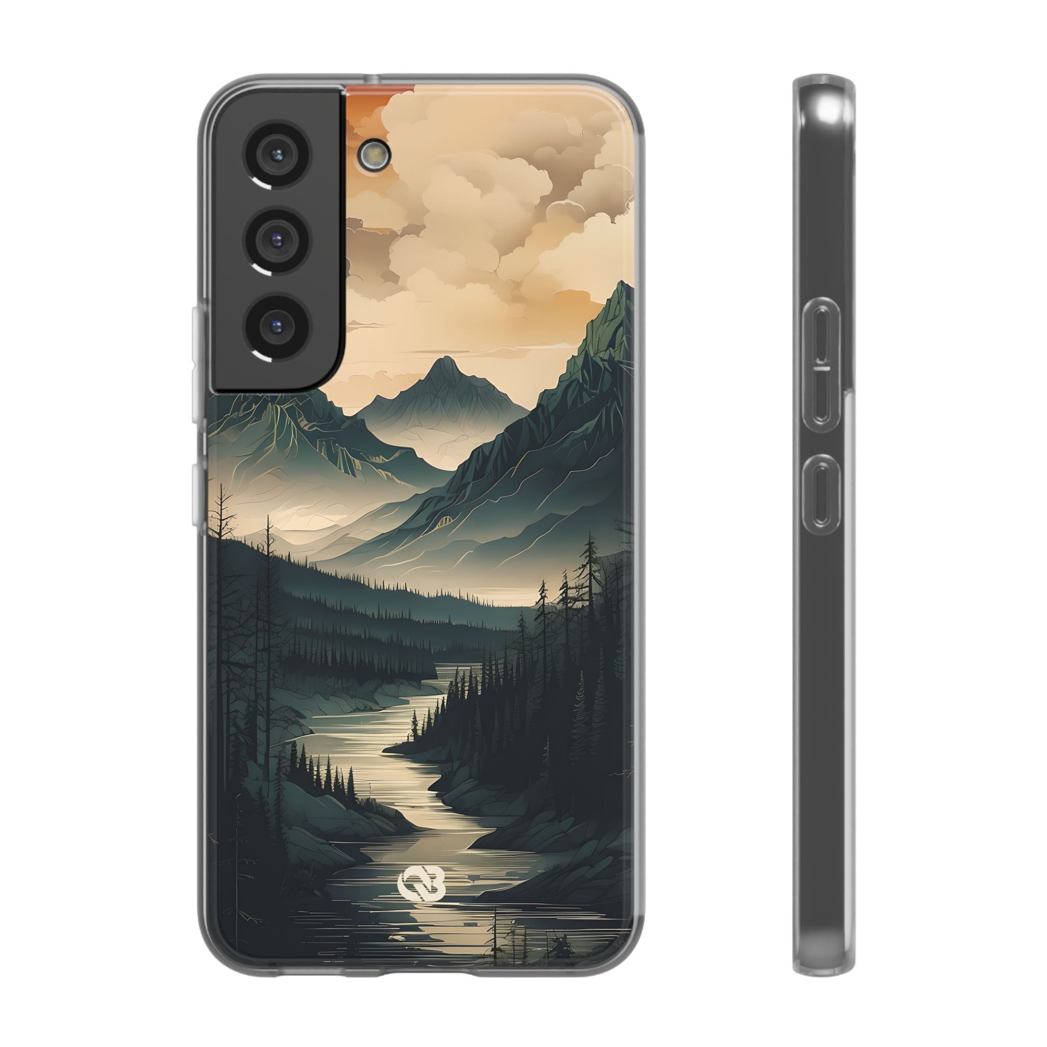Summit River Dusk · Soft Phone Case for Samsung