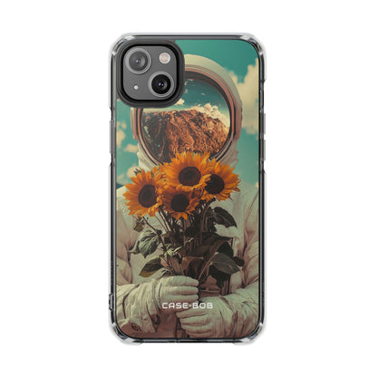 Sunflower Astronaut iPhone 14 Plus Case - Impact