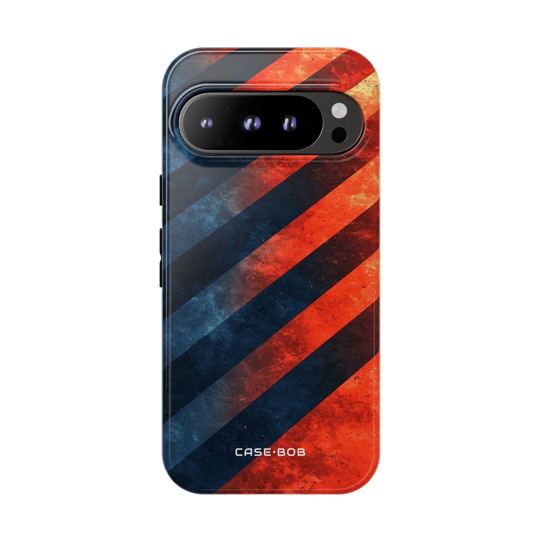 Diagonale Streifen Blaze Google Pixel 9 Pro Case - Tough