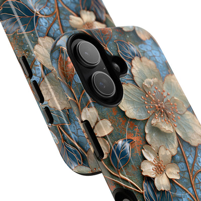 Gilded Blossom Reverie · Tough 2.0 Magnetic Phone Case for iPhone · Teal