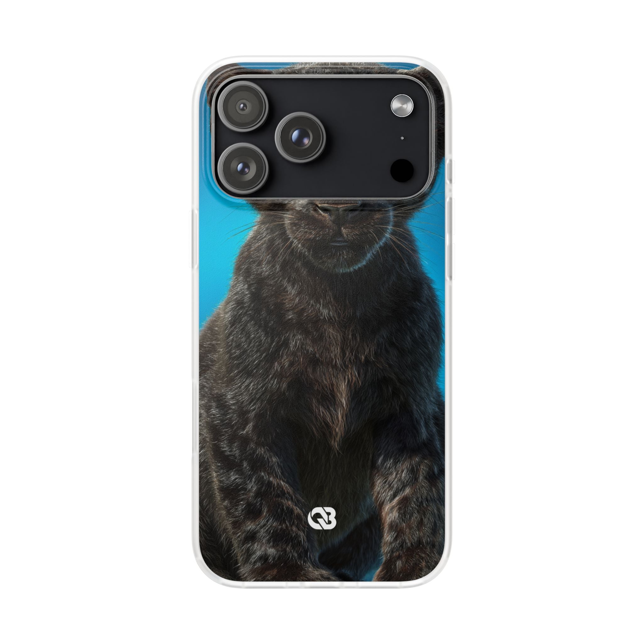 Sapphire Gaze Panther · Soft Phone Case for iPhone