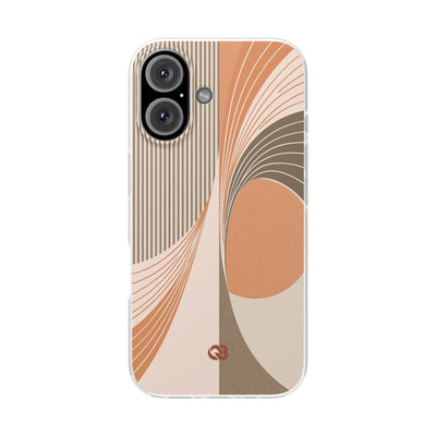 Orange Lite Phone Case for iPhone - Desert Arc Horizon