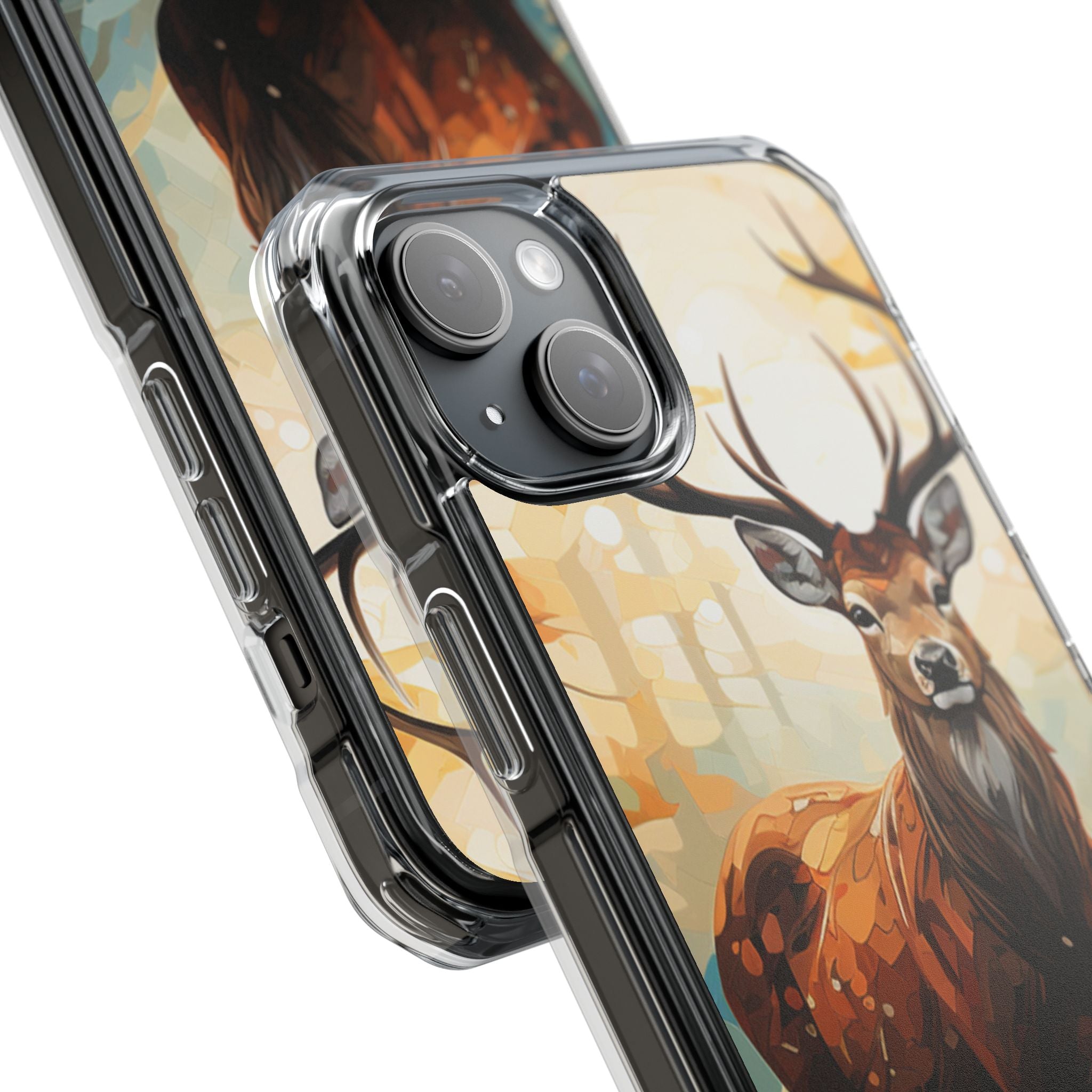 Glowing Stag iPhone 15 Plus Case - Impact - CASE•BOB