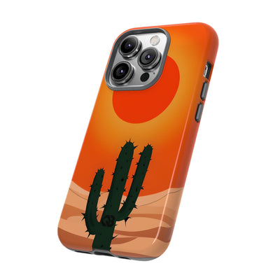 Scorched Saguaro Sunset · Tough Phone Case for iPhone