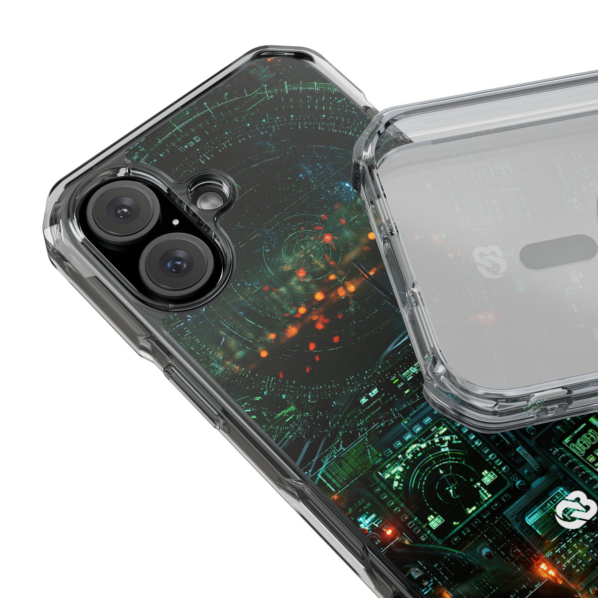Tactical Avionics HUD · Clear Impact Magnetic Phone Case for iPhone · Green