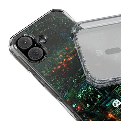 Tactical Avionics HUD · Clear Impact Magnetic Phone Case for iPhone · Green