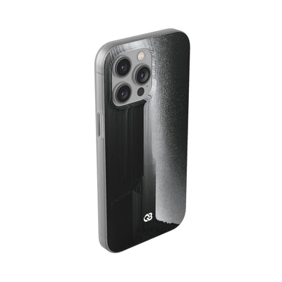 Black Lite Phone Case for iPhone - Brutalist Pixel Monolith