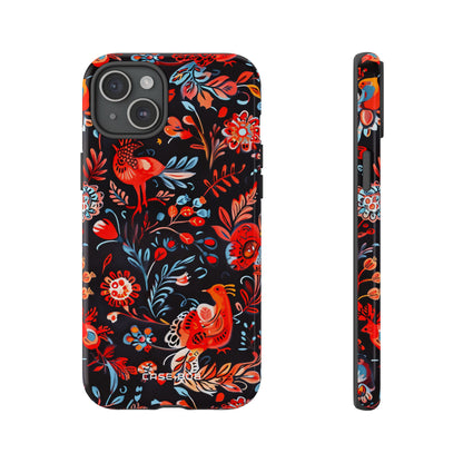 Lebendige Vogelwelt iPhone 15 Plus Case - Tough