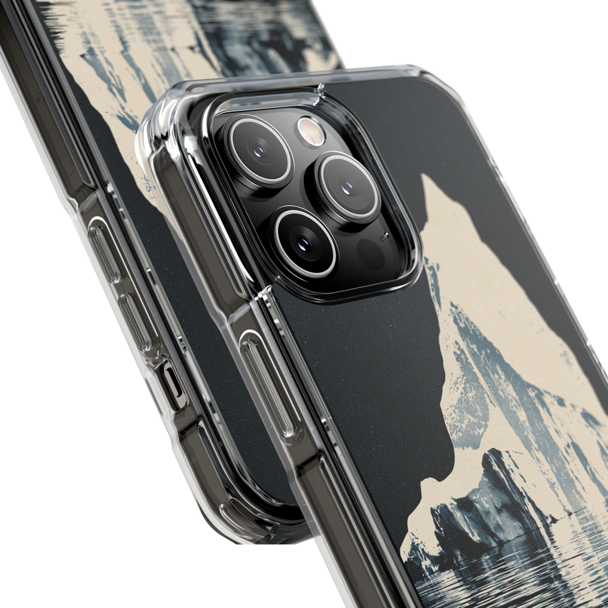 Blue Impact MagSafe Phone Case for iPhone - Frozen Navy Monolith