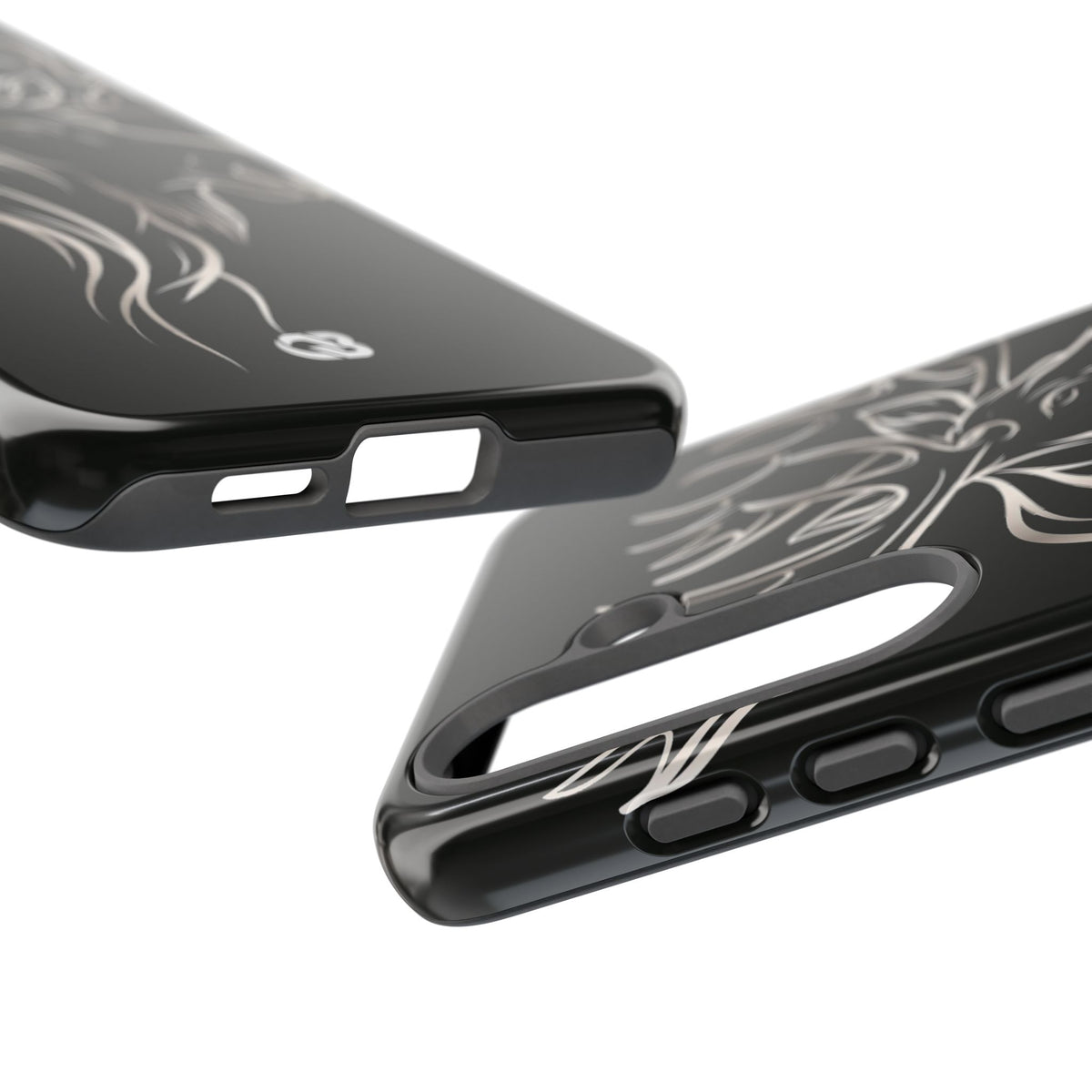 Nordic Moose Contour · Tough Phone Case for Samsung · Black