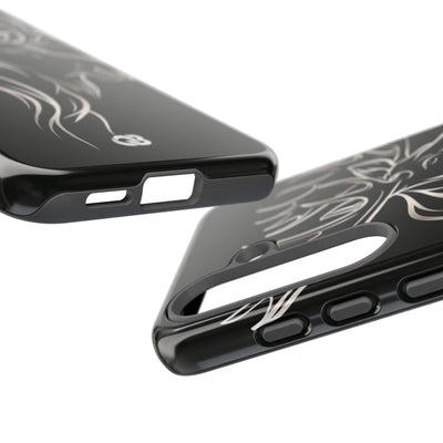 Nordic Moose Contour · Tough Phone Case for Samsung · Black