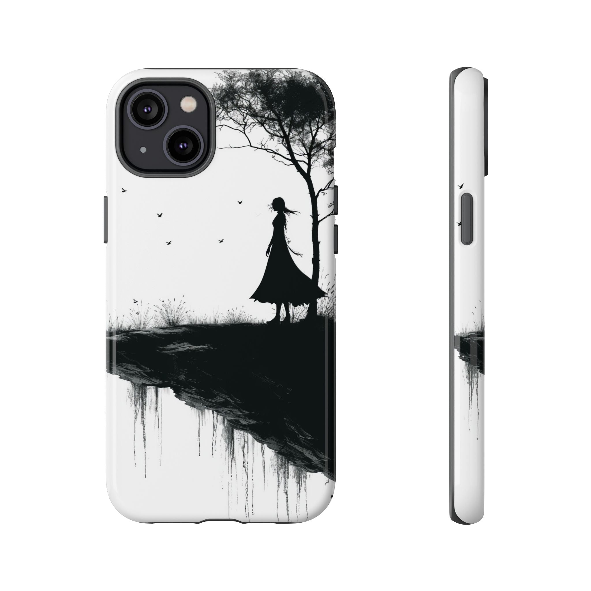 Cliffside Silhouette iPhone 14 Plus Cover - Tough