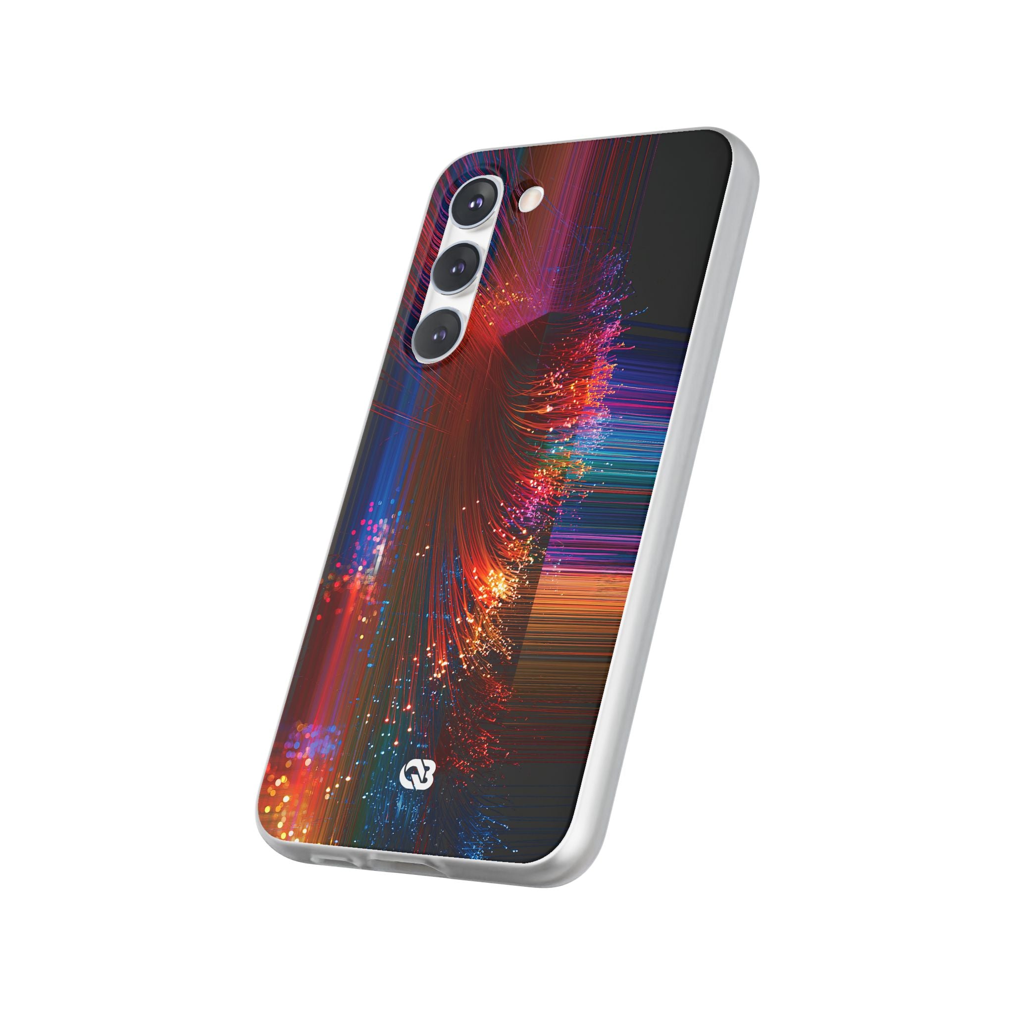 Black Lite Phone Case for Samsung - Cyber Optic Streak