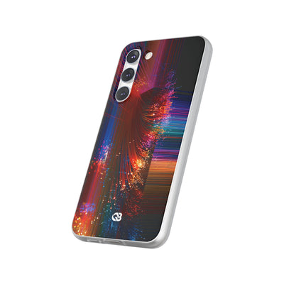 Black Lite Phone Case for Samsung - Cyber Optic Streak