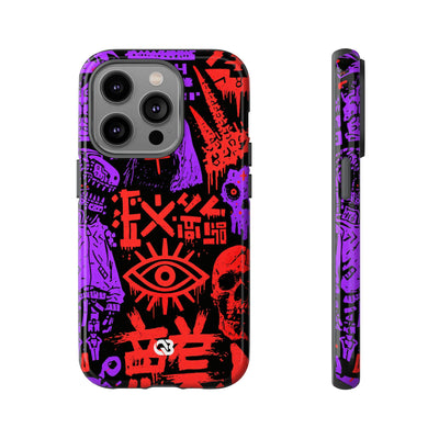Underground Cyber Glyphs · Tough Phone Case for iPhone · Black