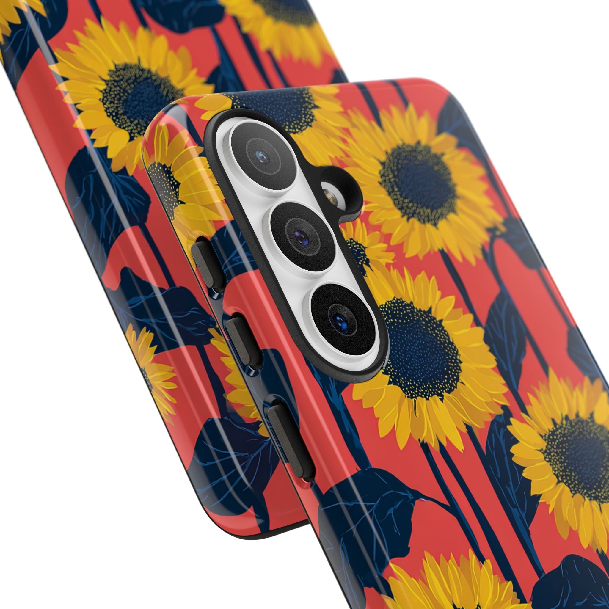 Solar Navy Bloom · Tough Phone Case for Samsung