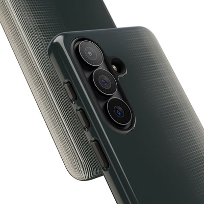 Grey Tough Phone Case for Samsung - Charcoal Tech Grid