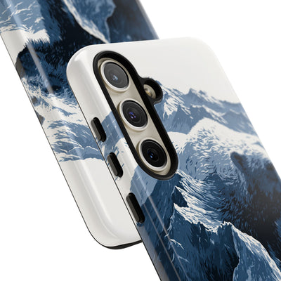Fjord Summit Bear · Tough Phone Case for Samsung · Blue