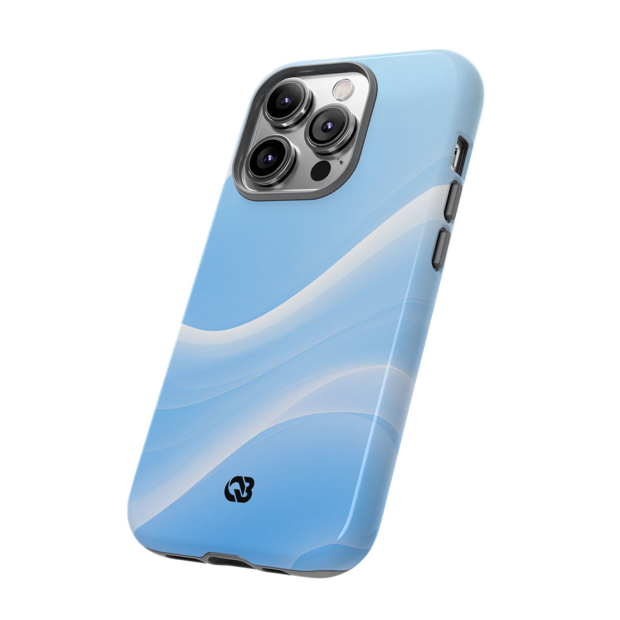 Blue Tough Phone Case for iPhone - Glacial Blue Silk