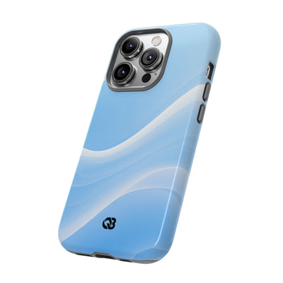 Blue Tough Phone Case for iPhone - Glacial Blue Silk