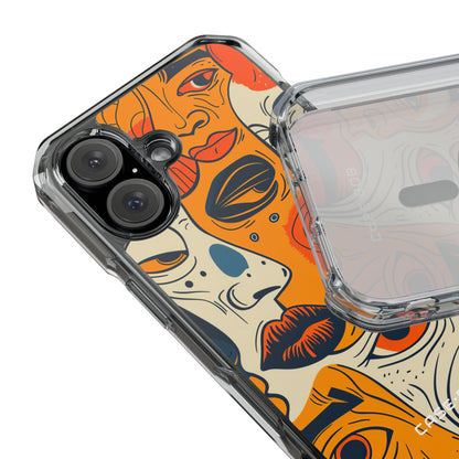 Verwickelte Gesichter Sonnenuntergang iPhone 16 Case - Impact