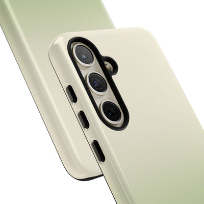 Green Tough Phone Case for Samsung - Bone Sage Fade