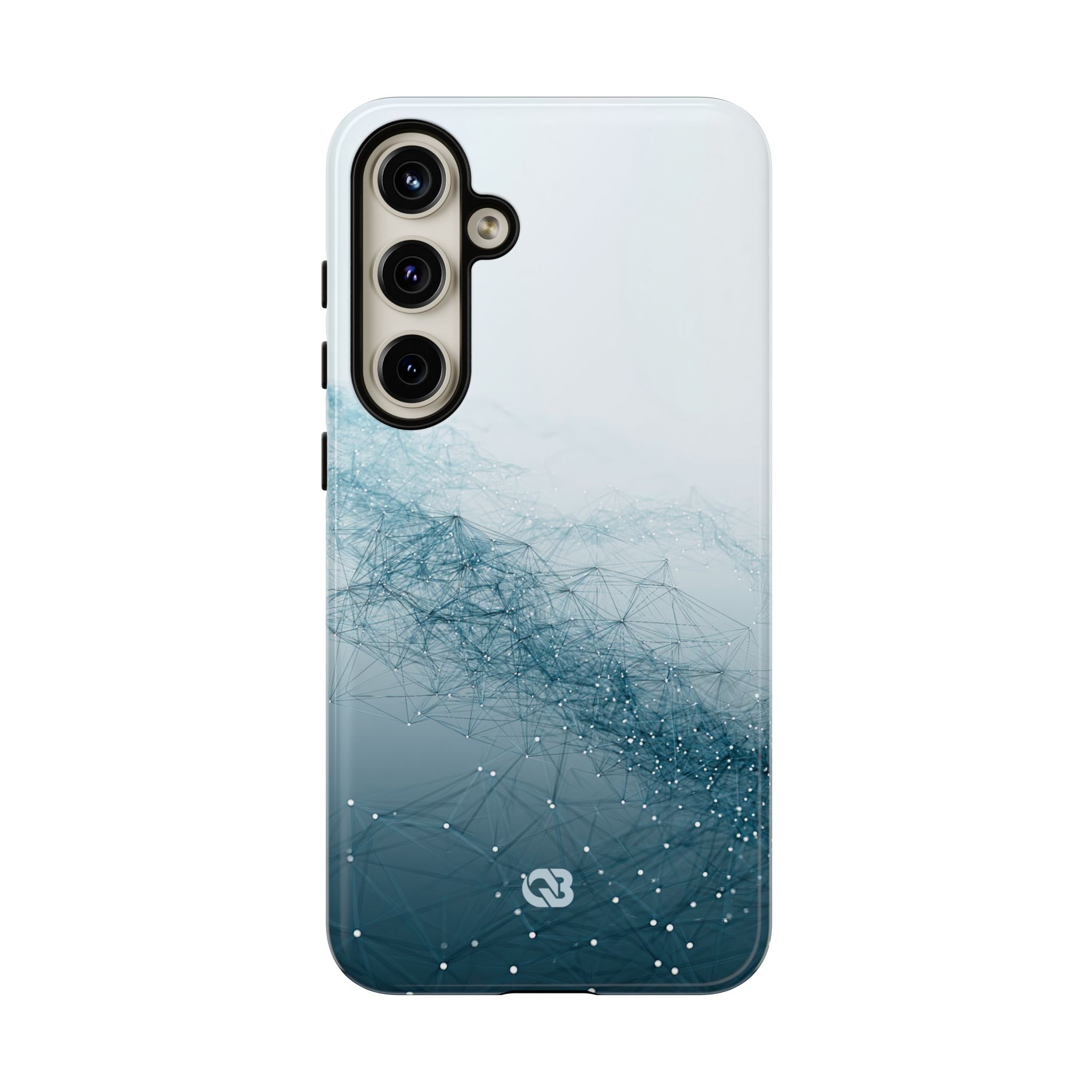 Teal Tough Phone Case for Samsung - Cyan Vector Lattice
