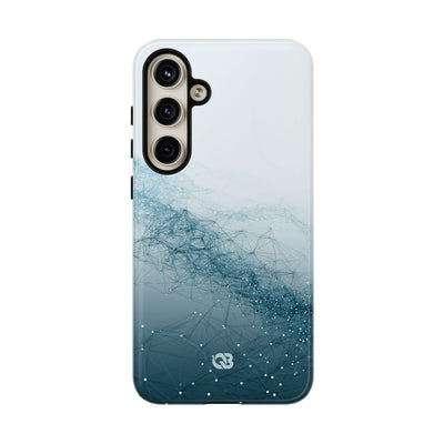 Teal Tough Phone Case for Samsung - Cyan Vector Lattice