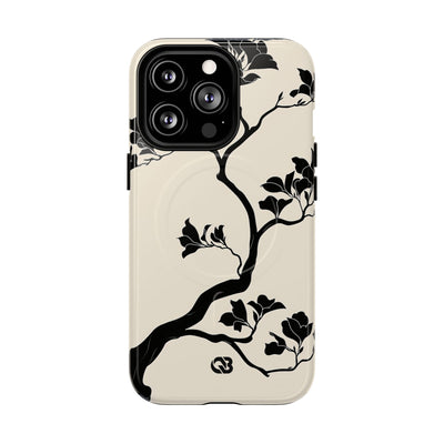 Ebony Magnolia · Tough 2.0 Magnetic Phone Case for iPhone · Beige