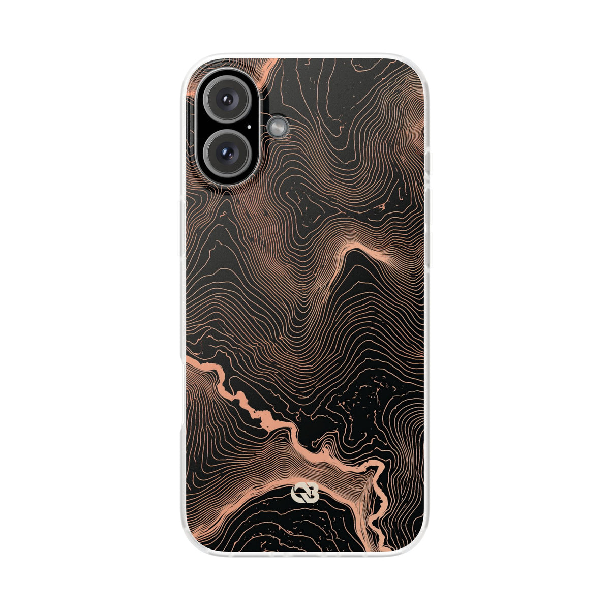Mesa Elevation Contour · Lite Phone Case for iPhone ·  Black