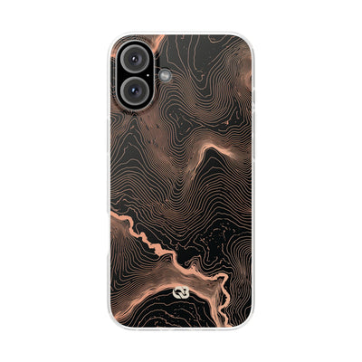 Mesa Elevation Contour · Lite Phone Case for iPhone ·  Black