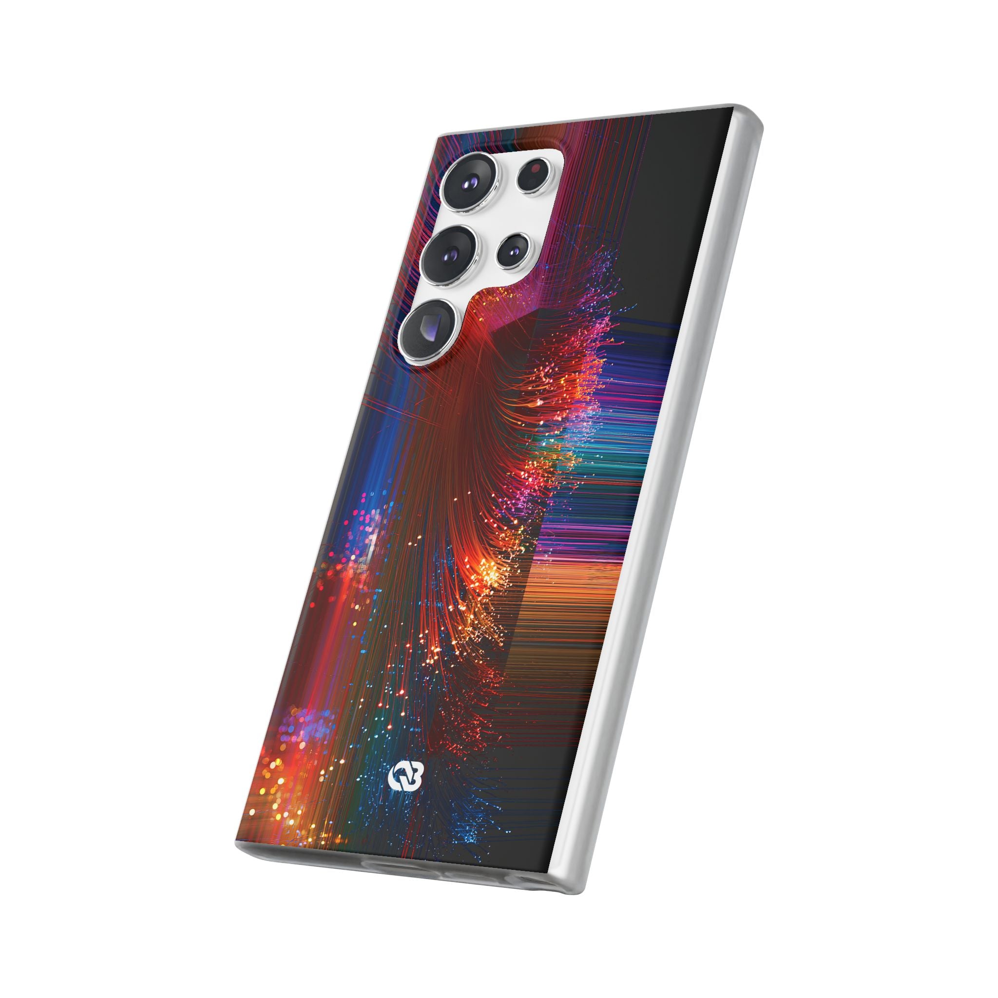 Black Lite Phone Case for Samsung - Cyber Optic Streak