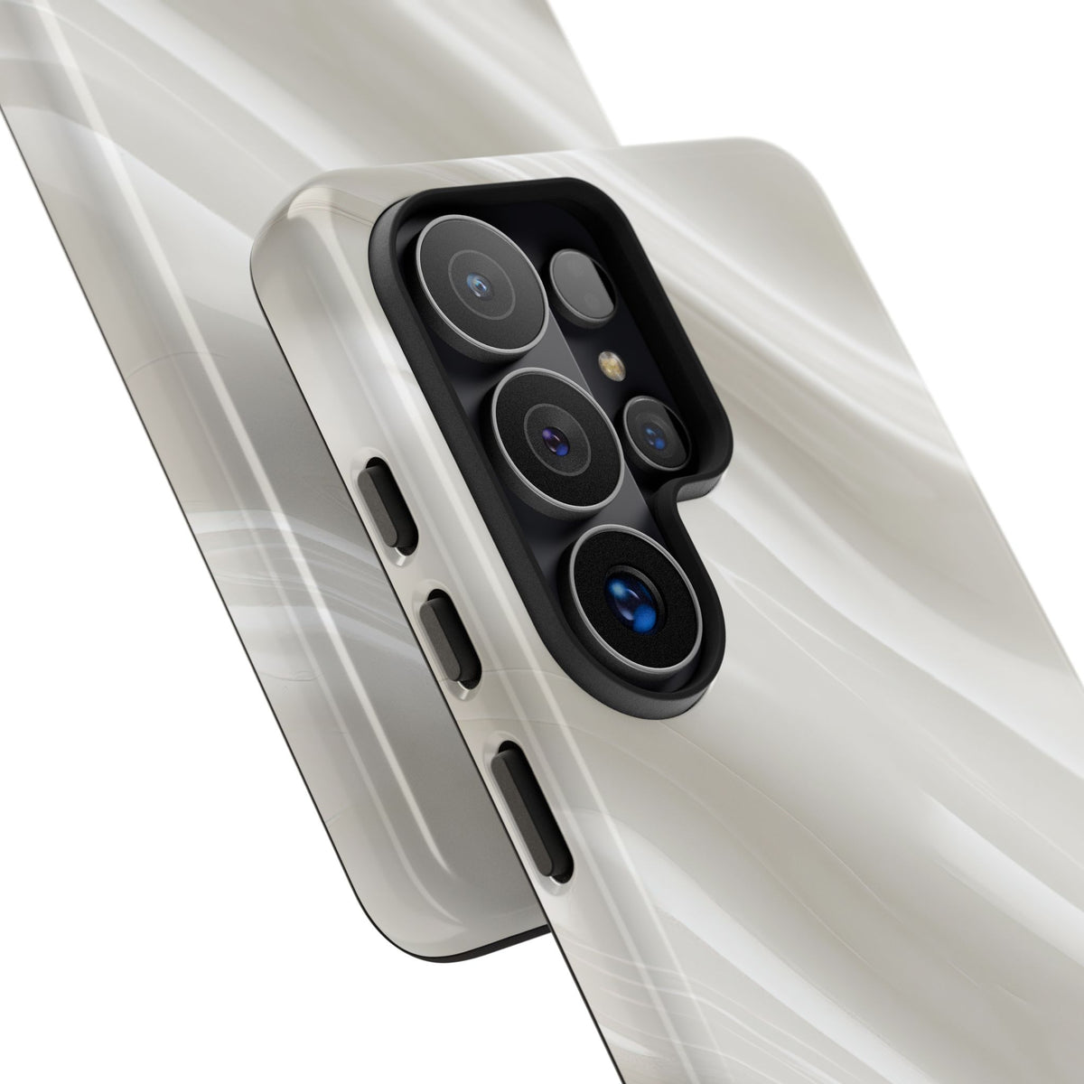 Liquid Enamel Fold · Tough Phone Case for Samsung · White