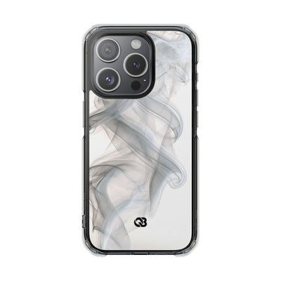 Vapor Noir · Clear Impact Magnetic Phone Case for iPhone ·  White