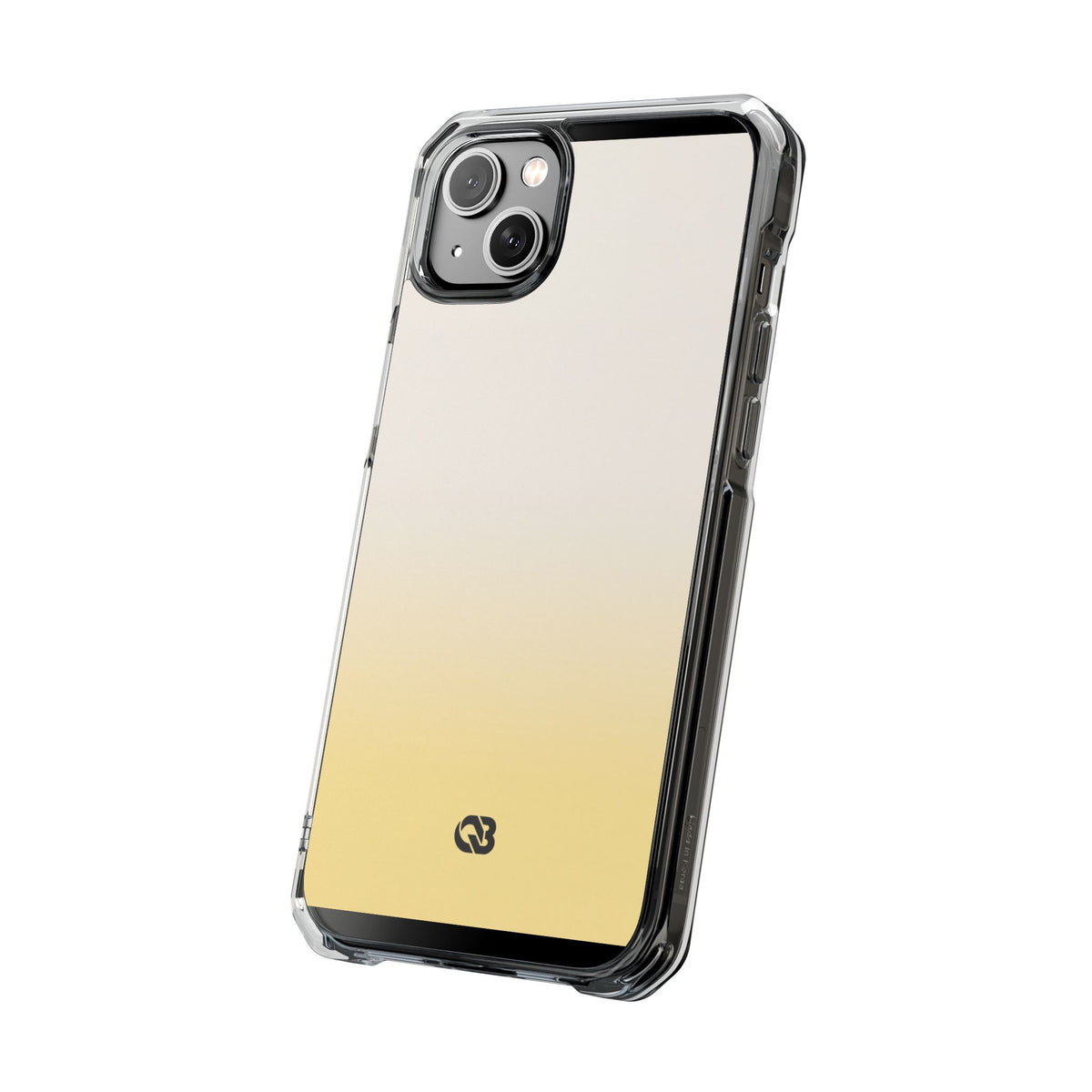 Solar Cream Ombre · Clear Impact Magnetic Phone Case for iPhone · Yellow