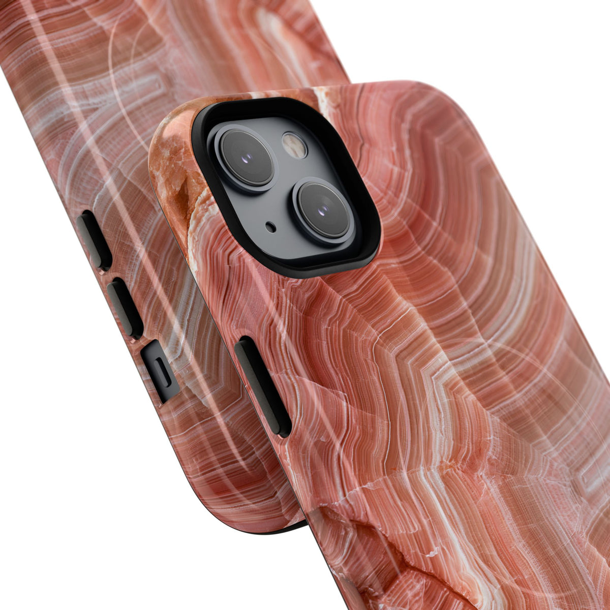 Blushing Rose Strata · Tough 2.0 Magnetic Phone Case for iPhone · Pink