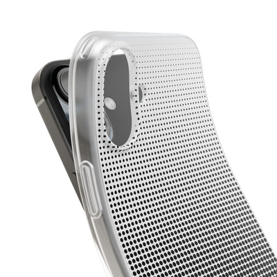 Black Lite Phone Case for iPhone - Obsidian Halftone Flux