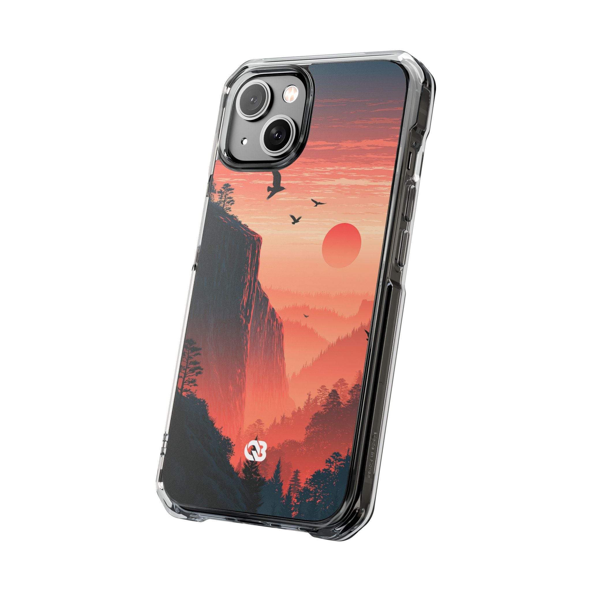 Orange Impact MagSafe Phone Case for iPhone - Crimson Ridge Flight