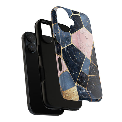Golden Mosaic iPhone 16 Case - Tough+ - CASE•BOB