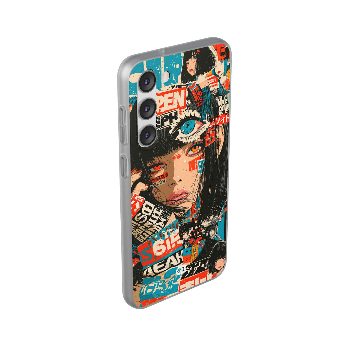 Shibuya Street Collage · Lite Phone Case for Samsung · Red