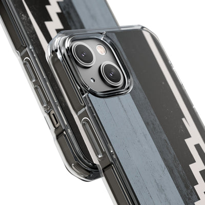 Grey Impact MagSafe Phone Case for iPhone - Industrial Concrete Void