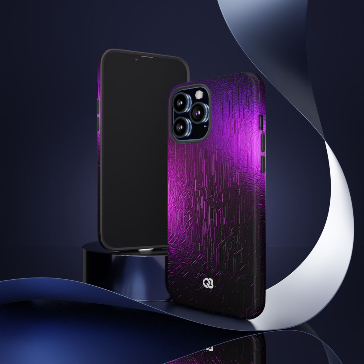 Violet Cyber Circuit · Tough Phone Case for iPhone · Purple