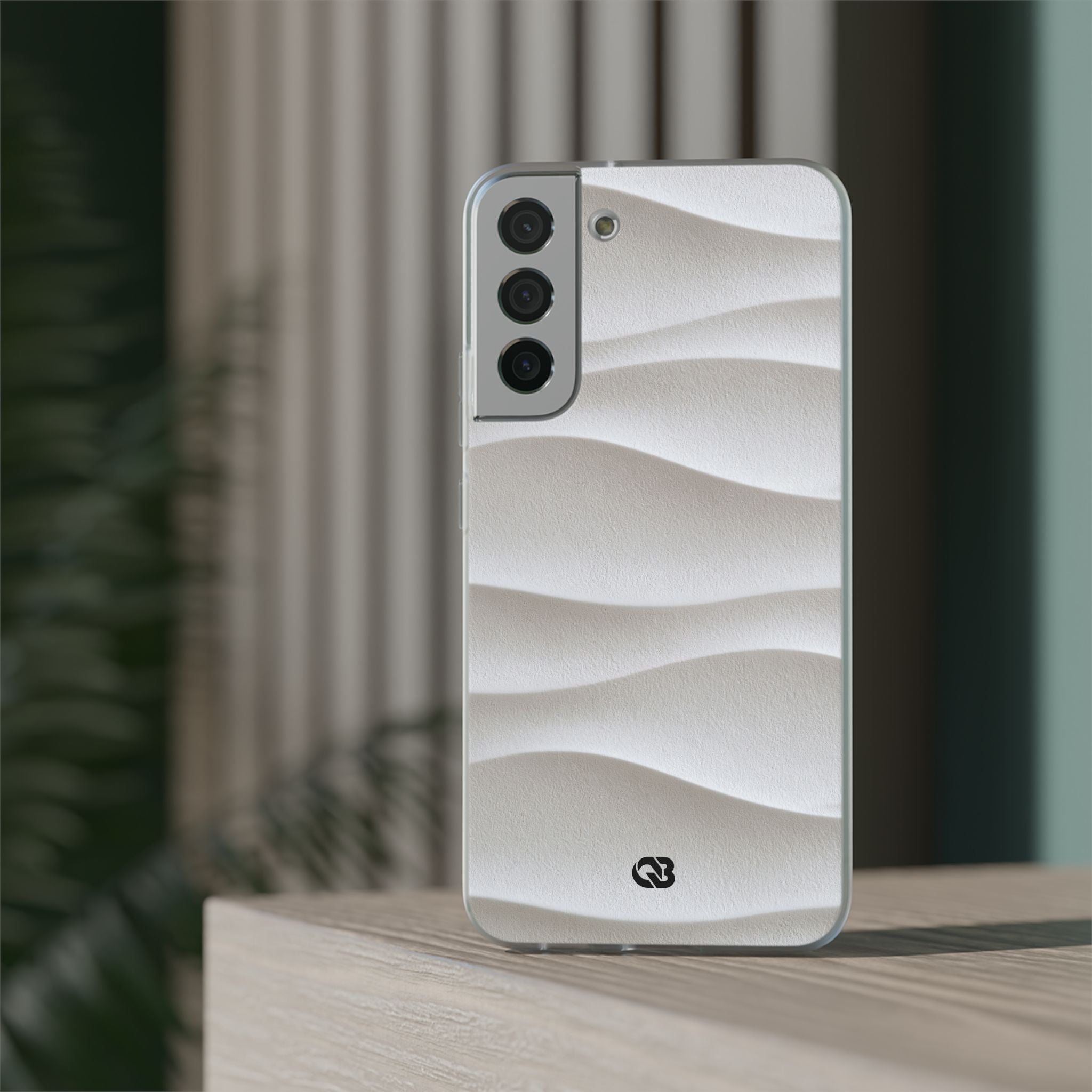 White Lite Phone Case for Samsung - Arctic Flow Ridges